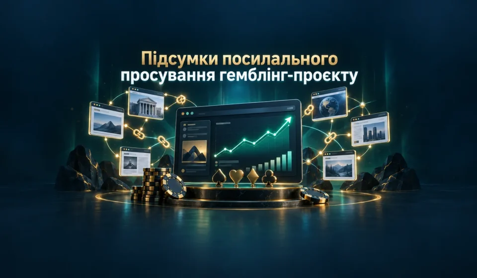 Підсумки лінкбілдингу гемблінг-проєкту