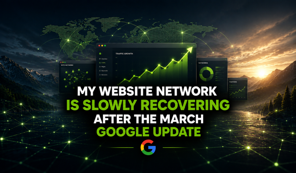My Website Network Is Slowly Recovering After the March Google Update