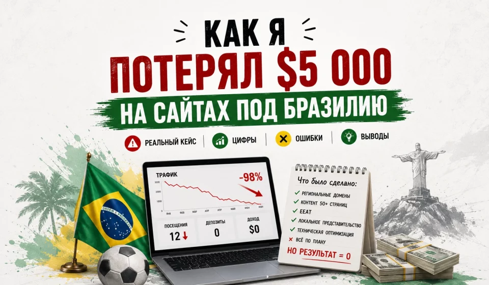 Вкинул в Бразилию 5 к дол — и плотно пососал