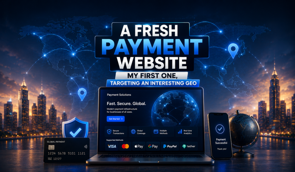 A Fresh Payment Website, My First One, Targeting an Interesting GEO