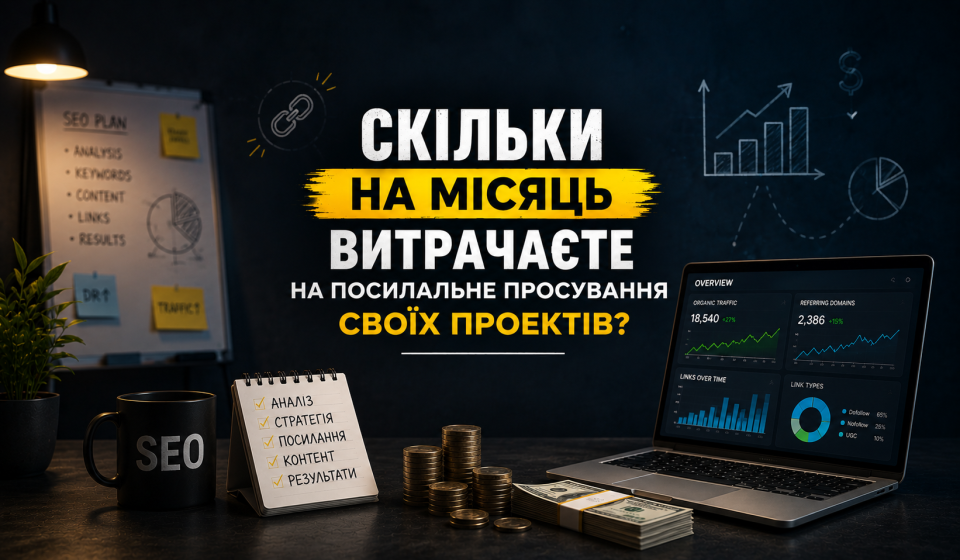 Скільки на місяць витрачаєте на посилальне просування своїх проектів?