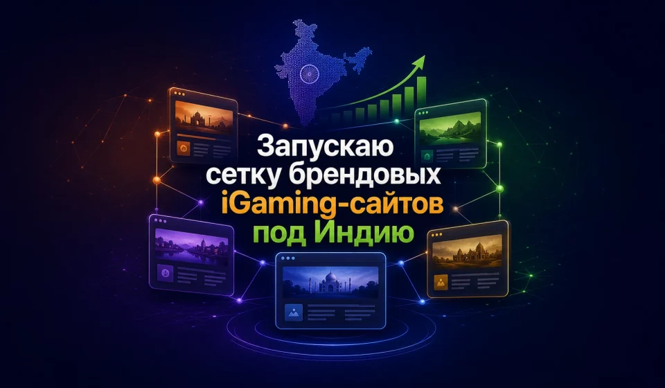 Запускаю сетку брендовых iGaming-сайтов под Индию