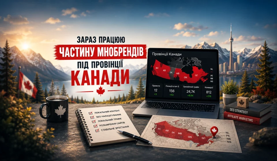Наразі роблю частину мнобрендів під провінції Канади