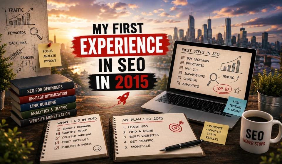 My first experience with SEO in 2015