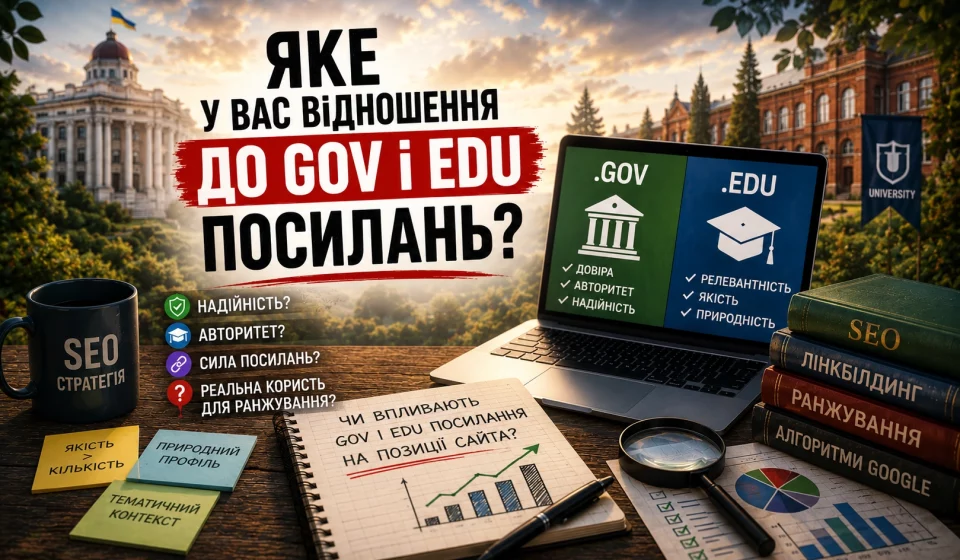 Яке у вас ставлення до Gov і Edu посиланням ?