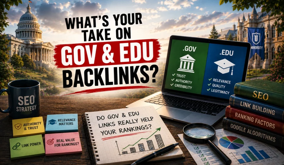 What is your attitude towards Gov and Edu links?