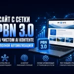 Сайт с сетки пбн 3.0 на чистом аи контенте и полной автоматизацией