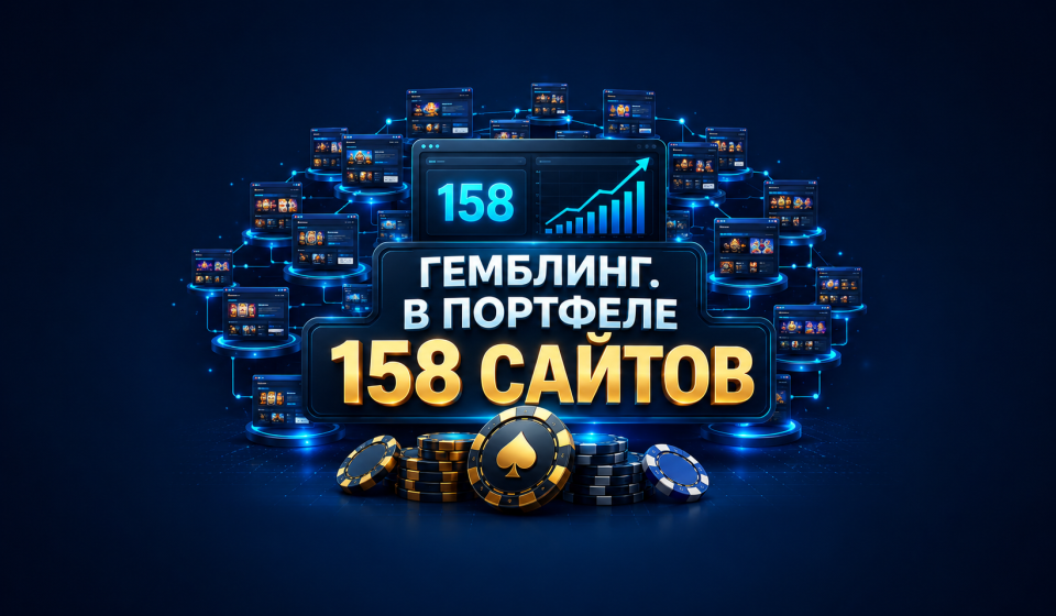 Гемблинг. В портфеле уже 158 сайтов запущенных