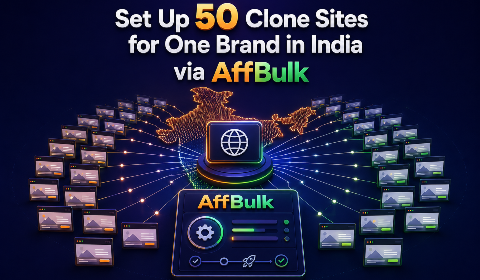 Set Up 50 Clone Websites for a Single Brand Targeting India with AffBulk