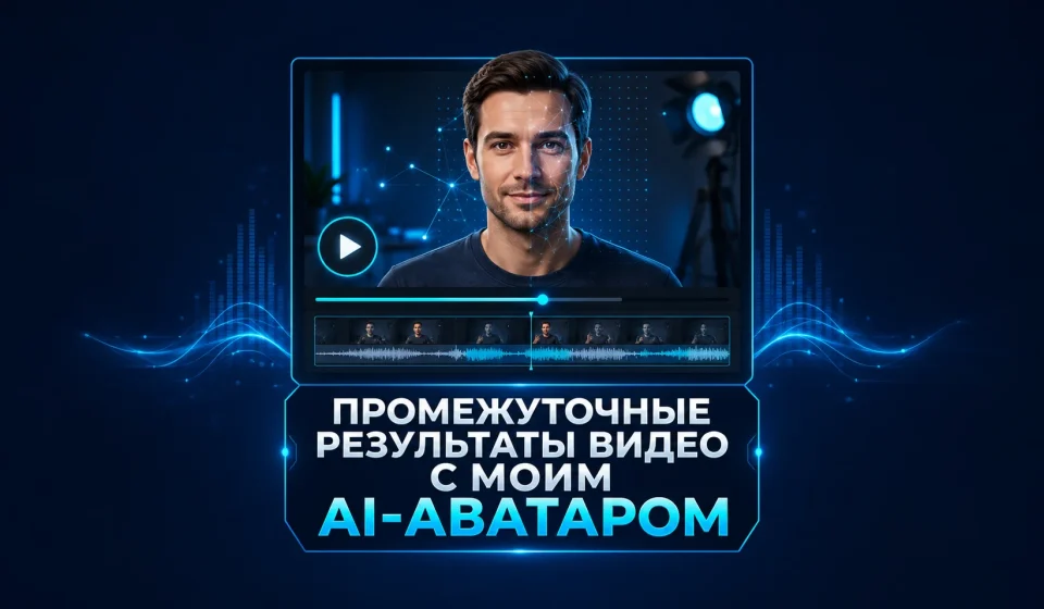 Промежуточные результаты работы АИ видео с моим Аватаром.