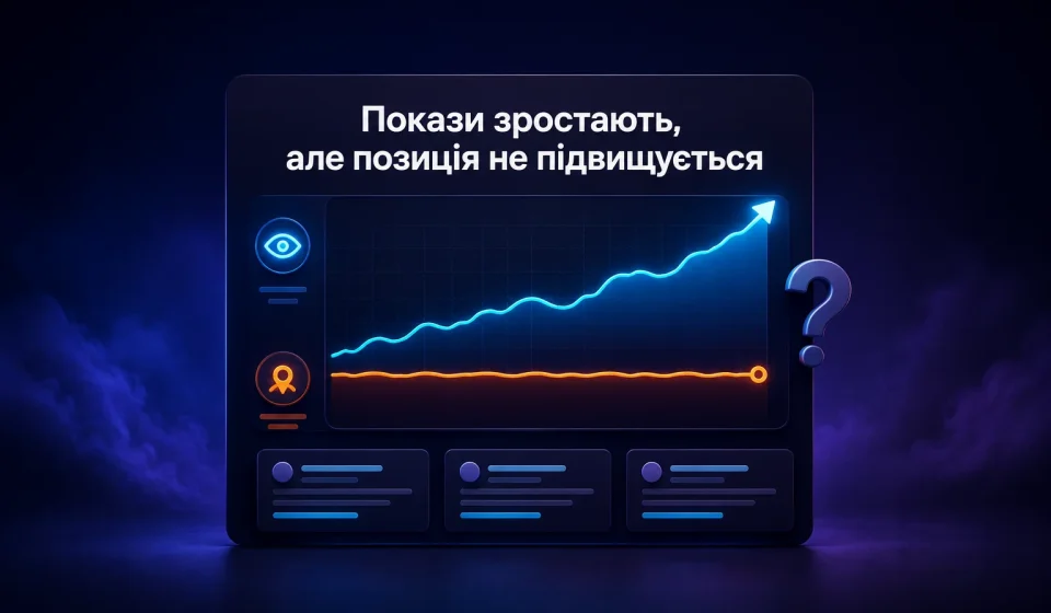 Покази зростають, але позиція у видачі не змінюється
