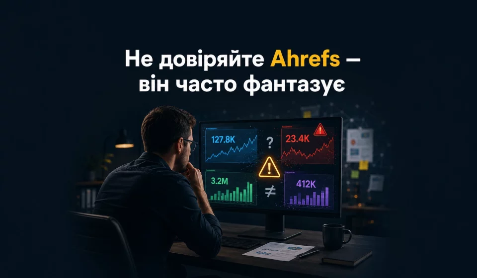 Не довіряйте Ahrefs — він часто фантазує