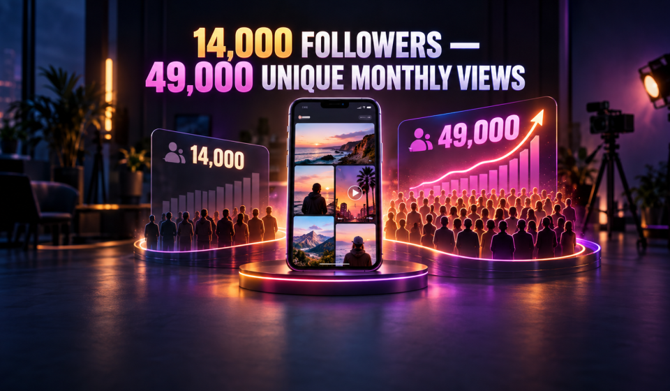 With 14,000 Instagram Followers, We Reached 49,000 Unique Users in One Month