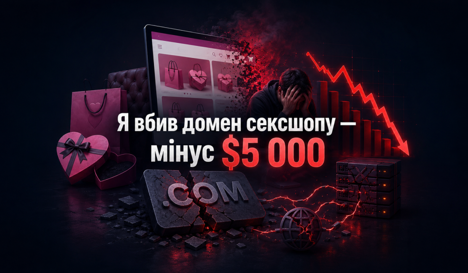 Я вбив домен секс-шопу й у підсумку втратив $5 000