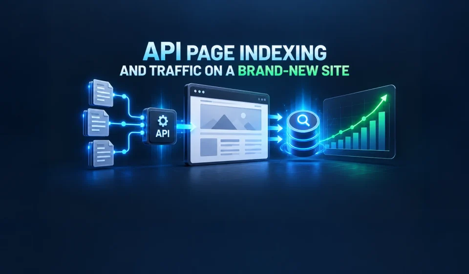 Case Study: Page Indexing via API and Traffic Growth on a Brand-New Website