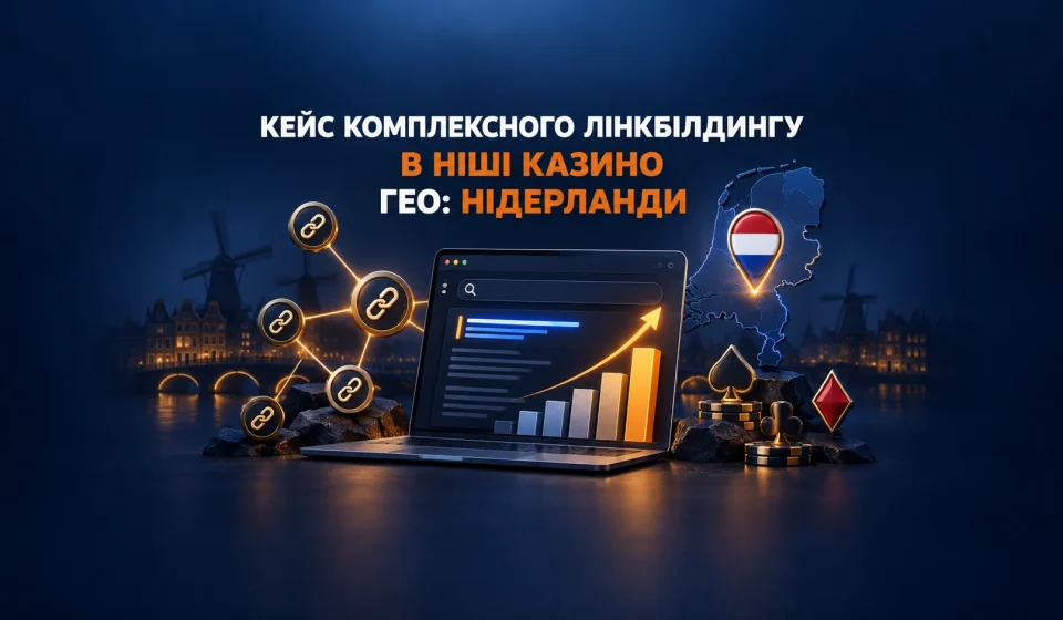 Кейс комплексного лінкбілдингу в ніші казино для GEO Нідерланди