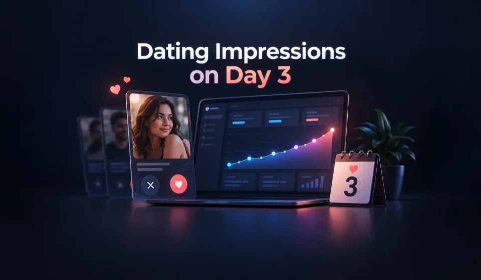 Dating Website Gets Impressions on Day Three