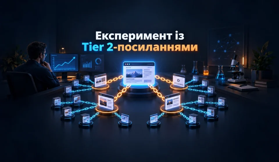 Проводжу експеримент із посиланнями Tier 2