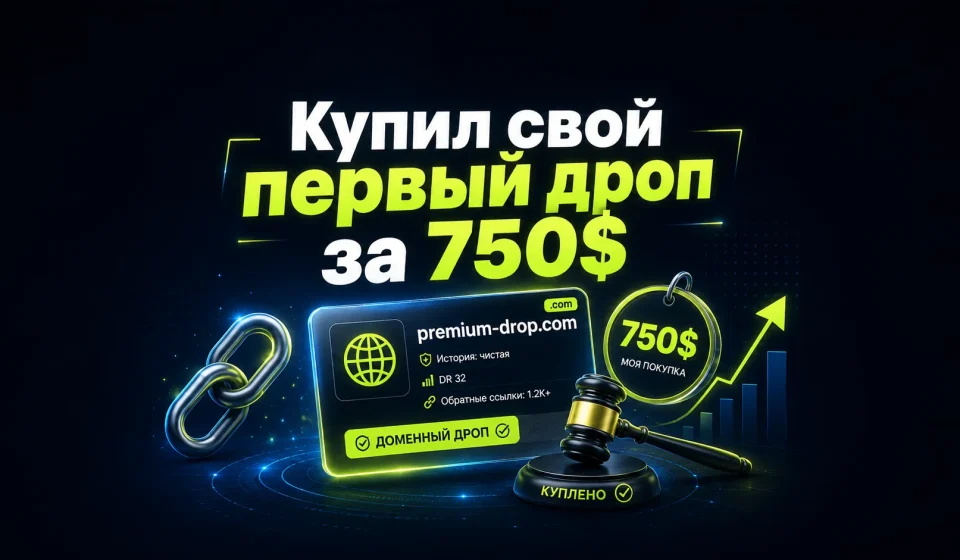 Купил свой первый дроп за $750