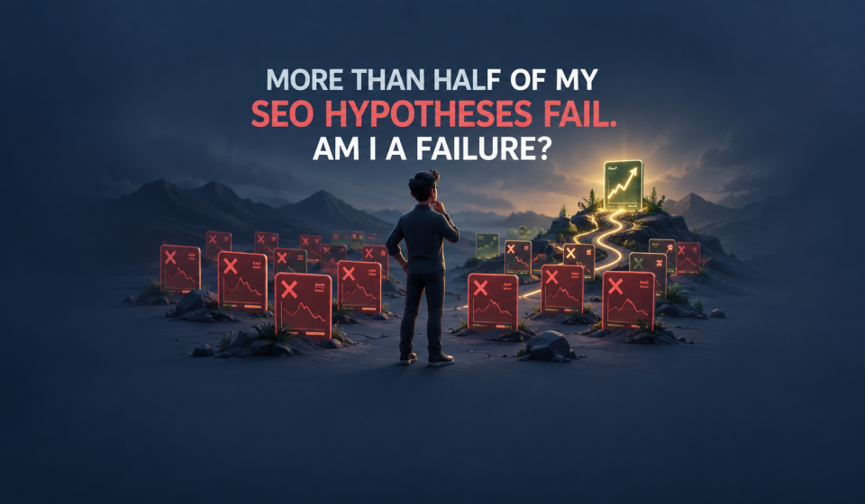 More Than Half of My SEO Hypotheses Fail. Am I a Loser?