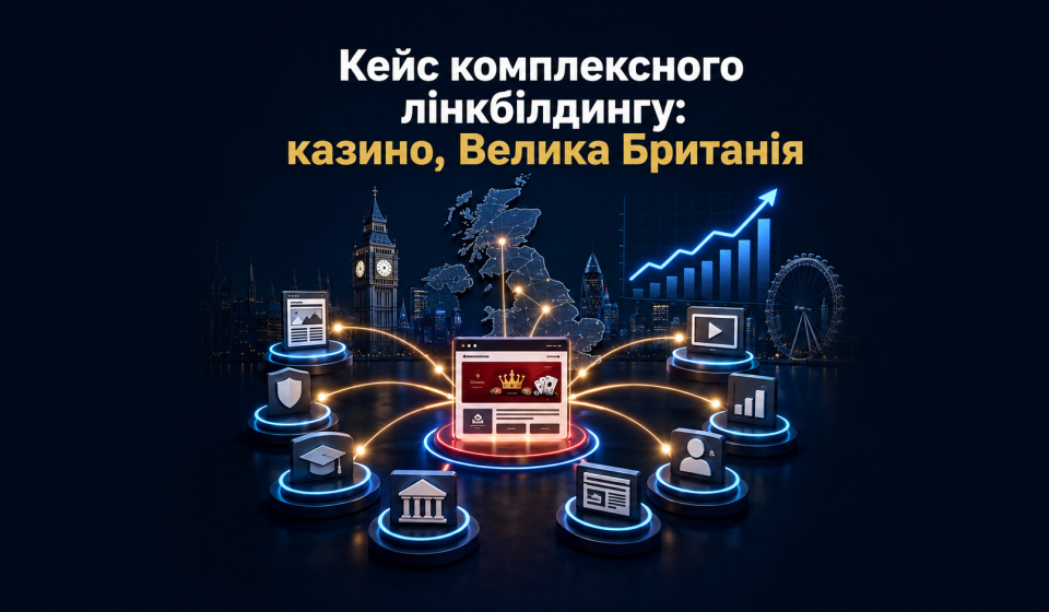 Кейс комплексного лінкбілдингу в ніші казино для GEO Великобританія