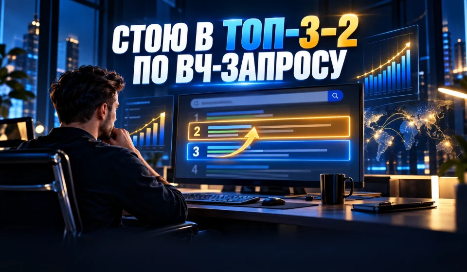 Стою топ 3-2 по ВЧ запросу