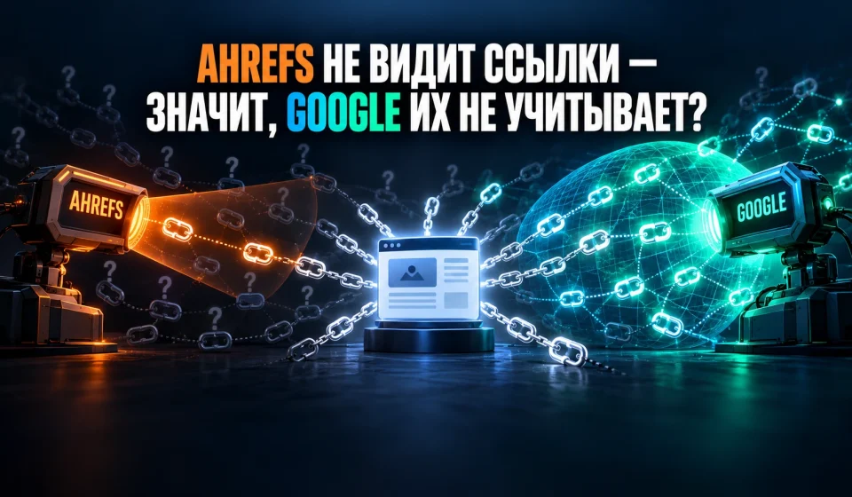 Мне до сих пор пишут с вопросами мол, а почему Ахрефс не видит ссылки, получается гугл их не учитывает ?