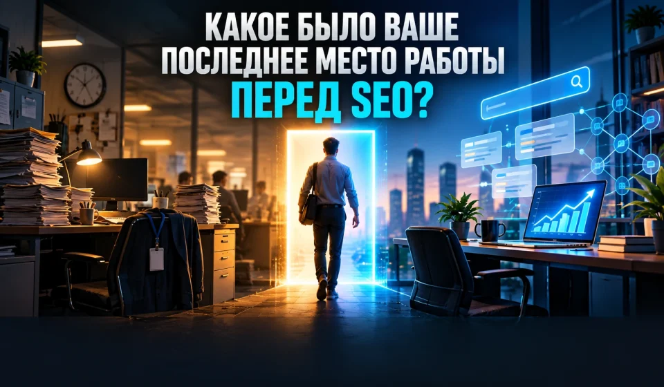 Какое было последнее место вашей работы, перед тем, как вы начали заниматься сеошкой?