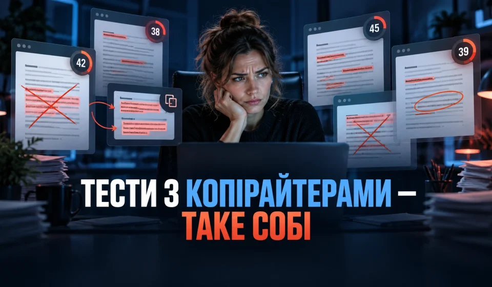 Тести з копірайтерами — таке собі