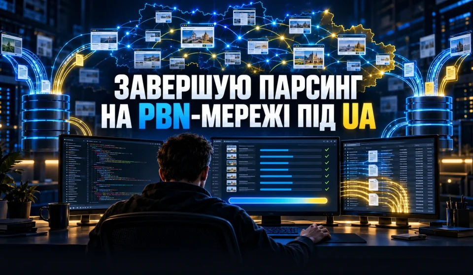 Завершую налаштування парсингу для PBN-сітки під Україну