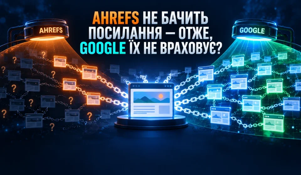 Мені досі пишуть із запитаннями: чому Ahrefs не бачить посилань — виходить, Google їх не враховує?