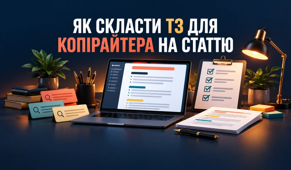 Як скласти ТЗ для копірайтера на статтю